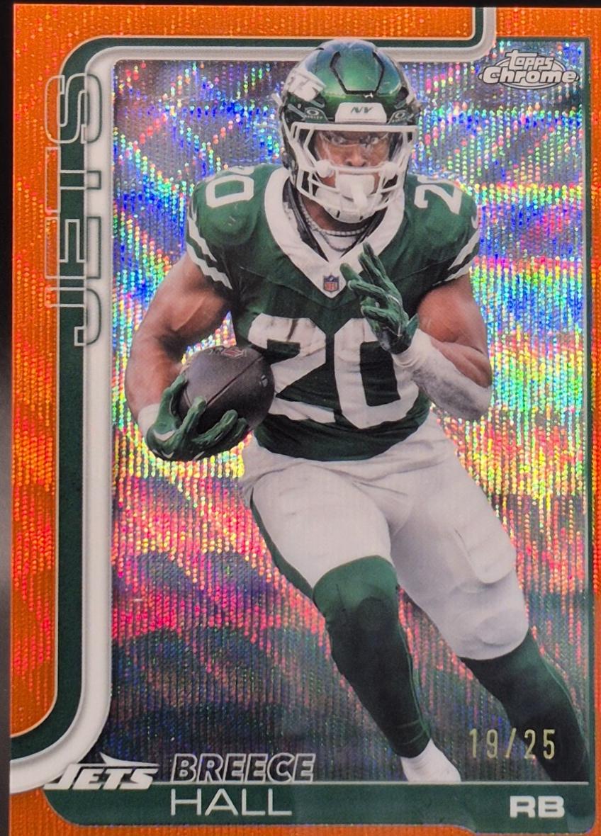 Breece Hall [Orange Wave Refractor] #238