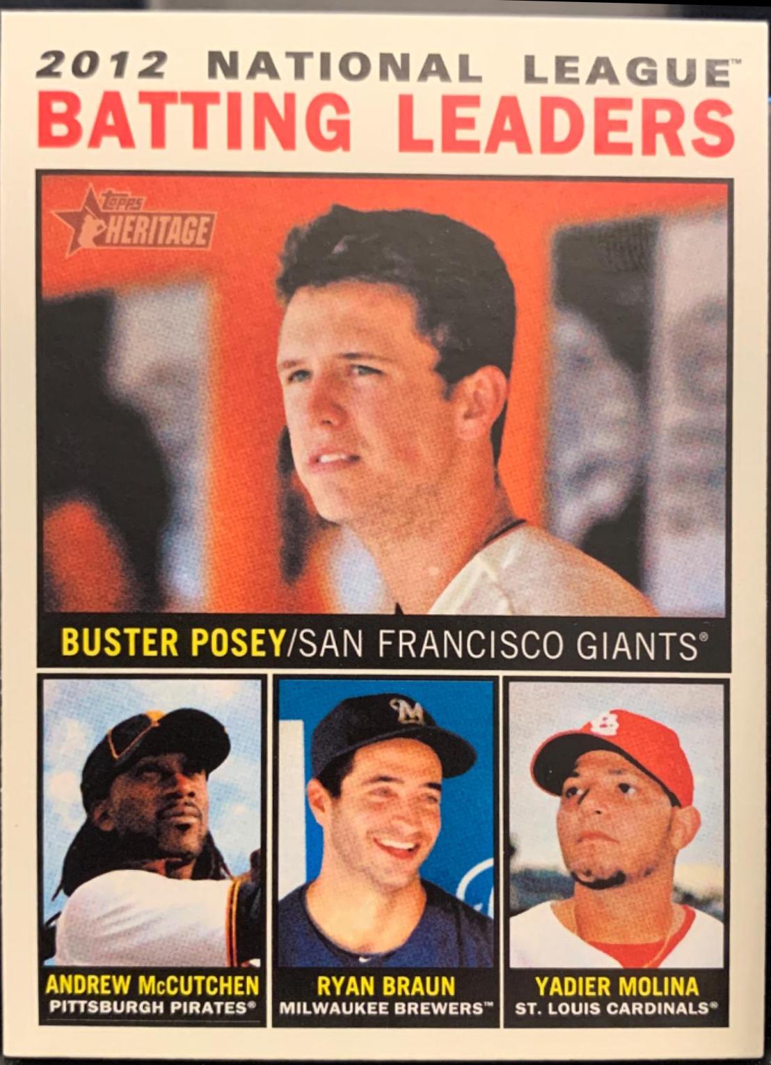 NL Batting Leaders #7 Baseball Cards 2013 Topps Heritage