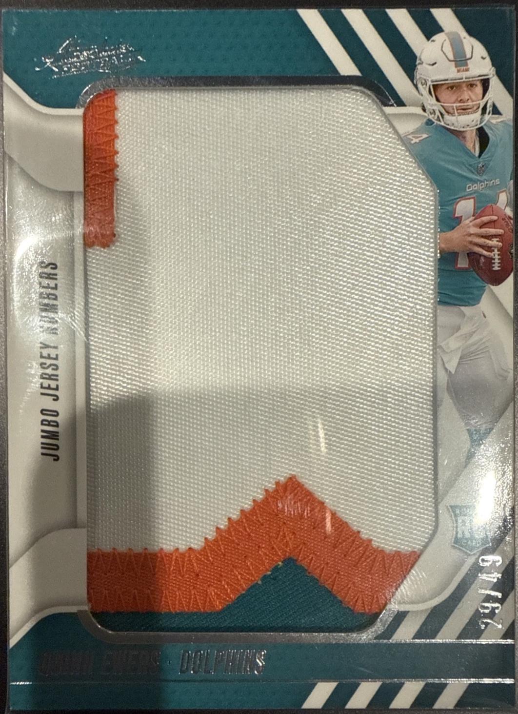 Quinn Ewers #JJN-QES 2025 Panini Absolute Football Jumbo Jersey Number