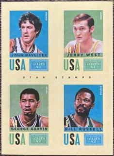 George Gervin, John Havlicek, Bill Russell, Jerry West
