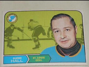 Glenn Hall #111 Hockey Cards 1968 Topps