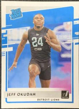 Jeff Okudah #343 Football Cards 2020 Panini Donruss