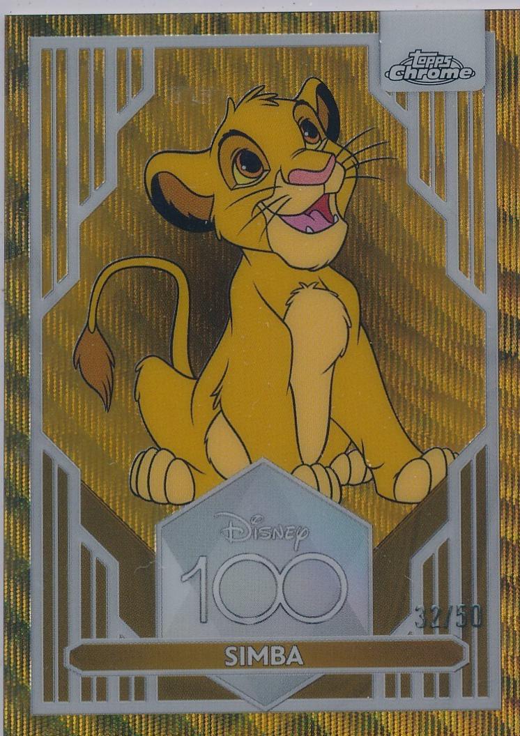 Simba [Gold Wave] #65 Prices | 2023 Topps Chrome Disney 100