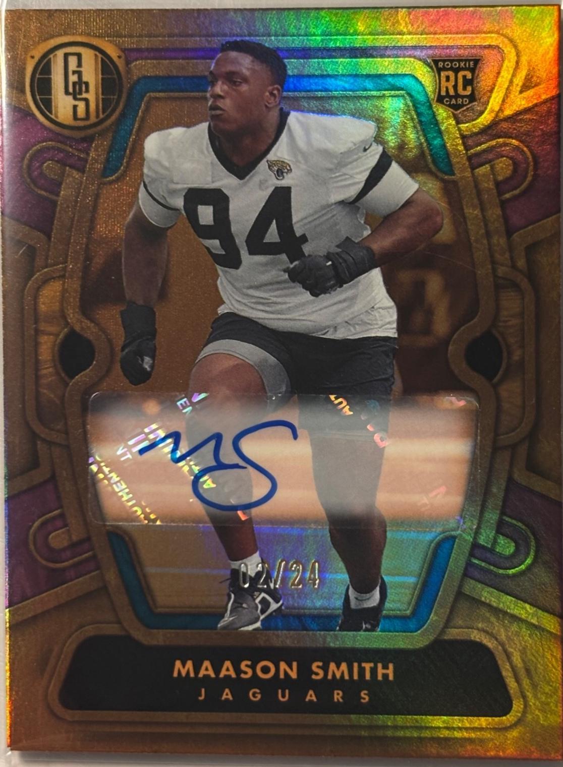 Maason Smith #197 Football Cards 2024 Panini Gold Standard Autograph