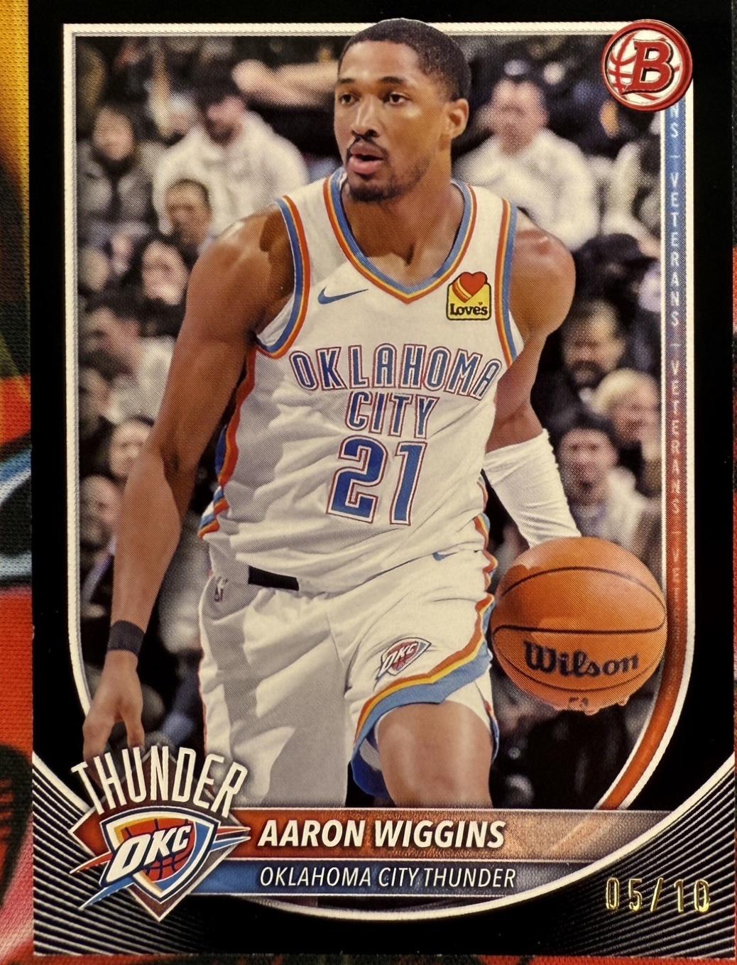 Aaron Wiggins [Black Border] #186