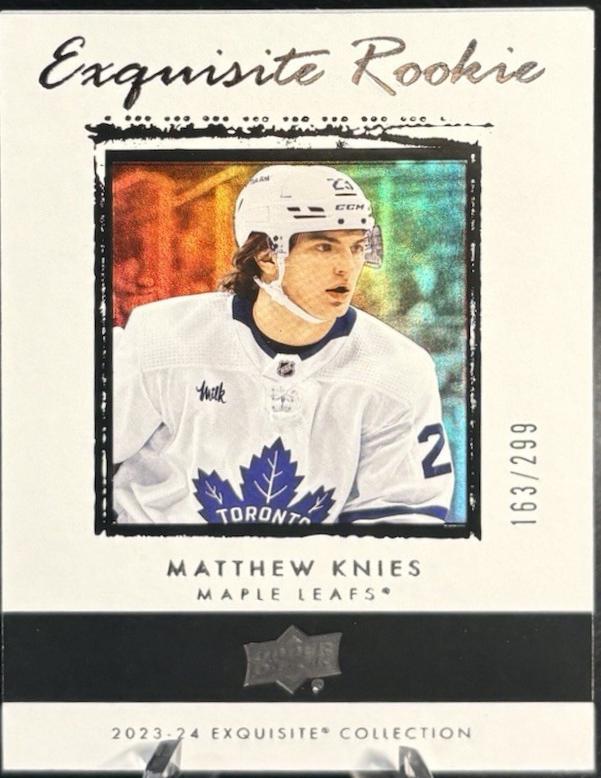 Matthew Knies #RR-MK 2023 Upper Deck Black Diamond Exquisite Collection 2009 10 Retro Rookie Hockey