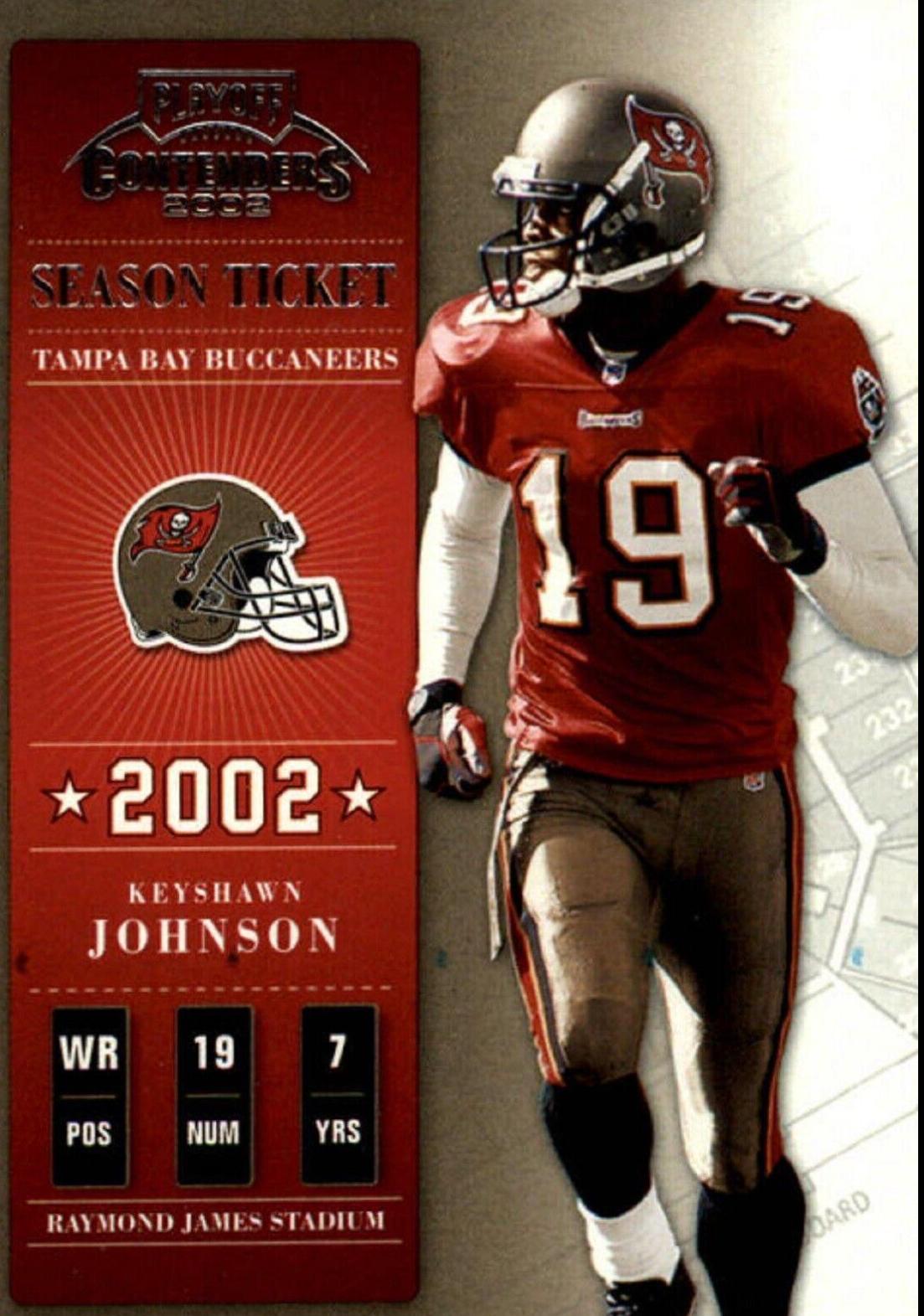 Keyshawn Johnson #85 2002 Playoff Contenders Football