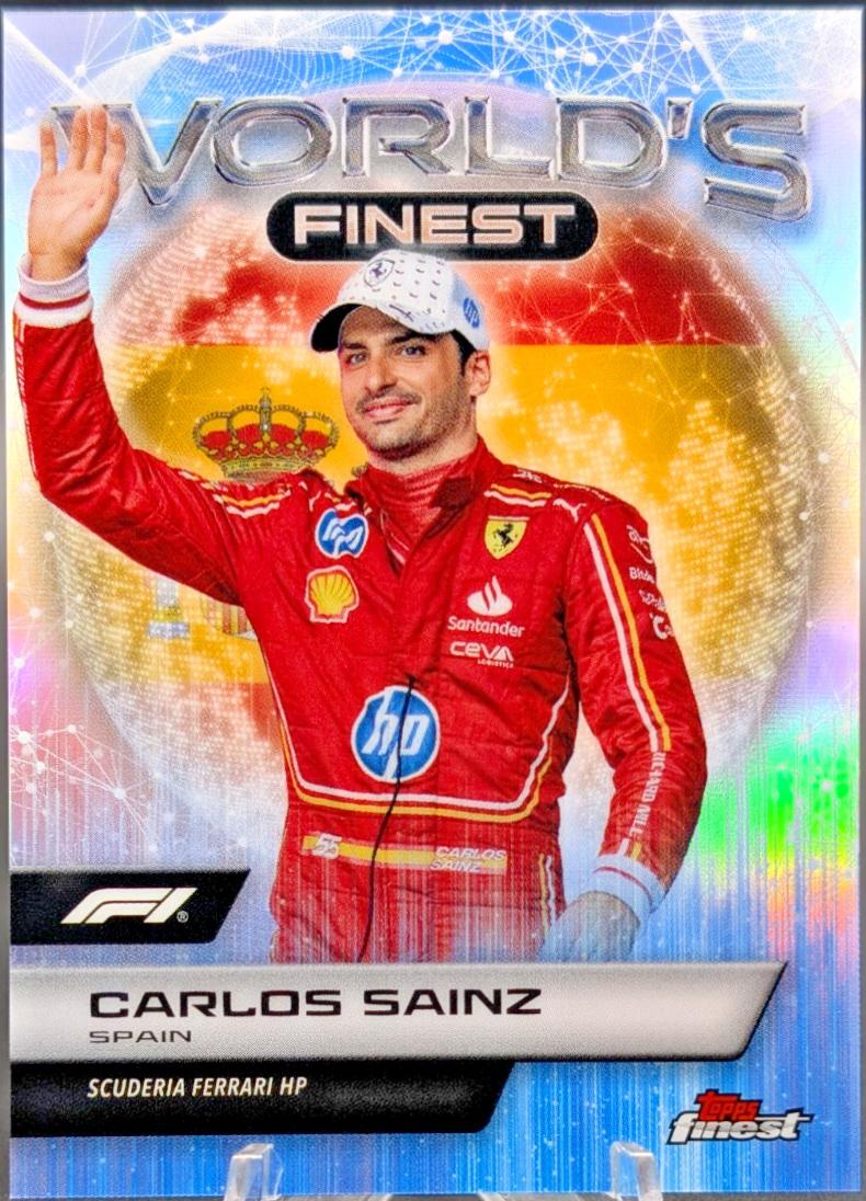 Carlos Sainz #WF-4 Racing Cards 2024 Topps Finest Formula 1 World’s Finest