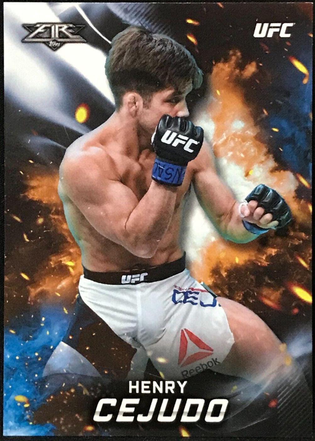 Henry Cejudo #UFCF-HC Ufc Cards 2019 Topps UFC Knockout Fire