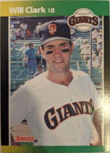 Will Clark #23 Baseball Cards 1989 Donruss Baseball's Best