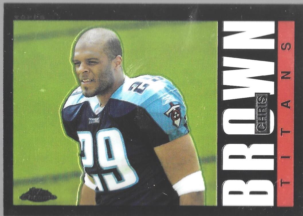 Chris Brown #TB30 Football Cards 2005 Topps Chrome Throwbacks