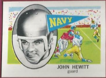 John Hewitt #106 Football Cards 1961 NU Card
