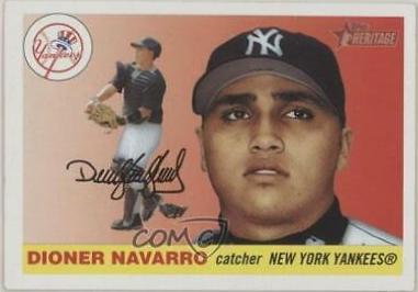 Dioner Navarro #80 Baseball Cards 2004 Topps Heritage