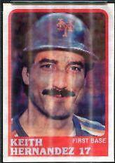 Keith Hernandez #31 Baseball Cards 1988 Sportflics