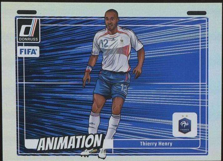 Thierry Henry #16 Soccer Cards 2024 Panini Donruss Animation