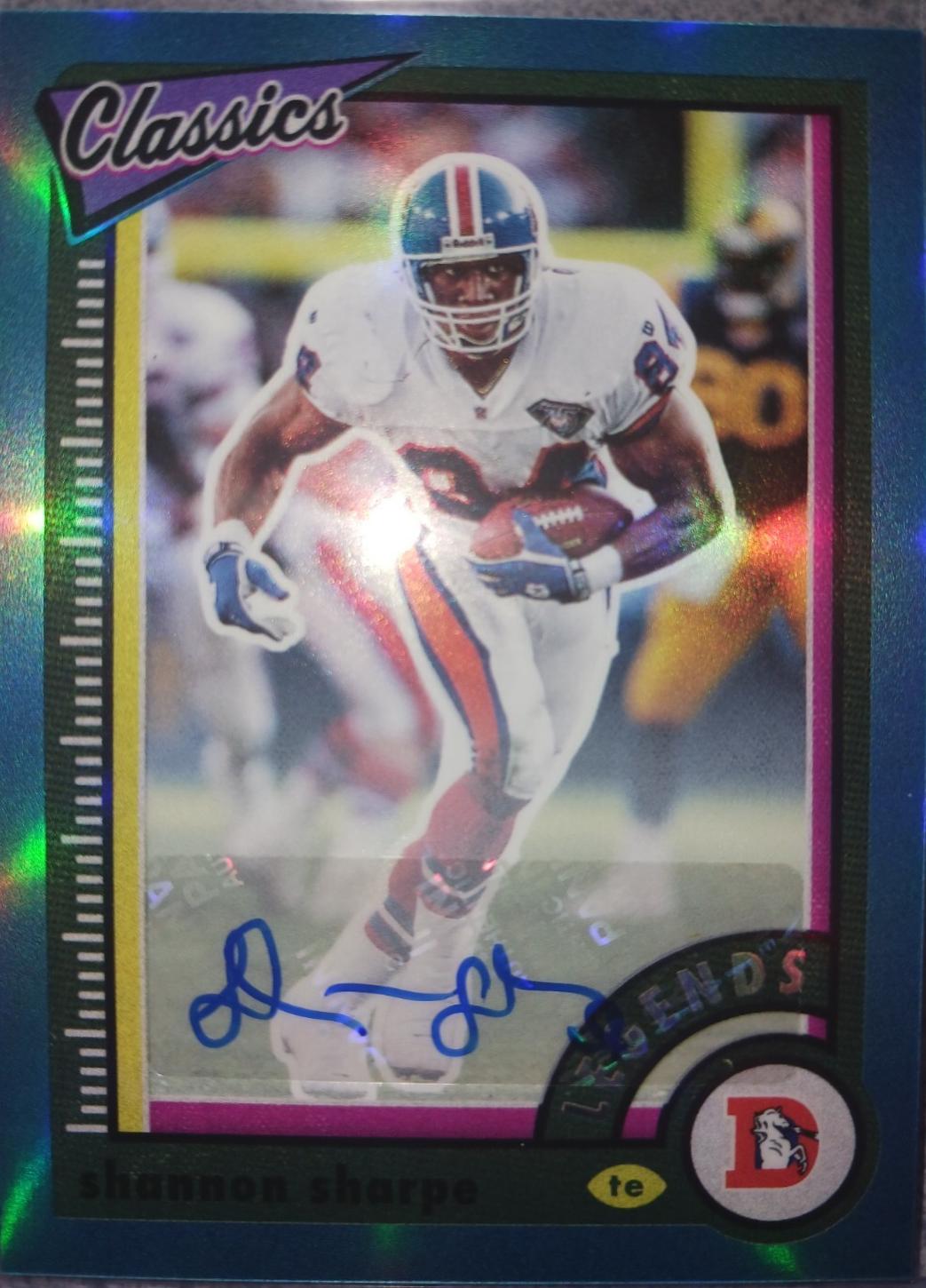 Shannon Sharpe [Premium Significant Signature Blue] #117