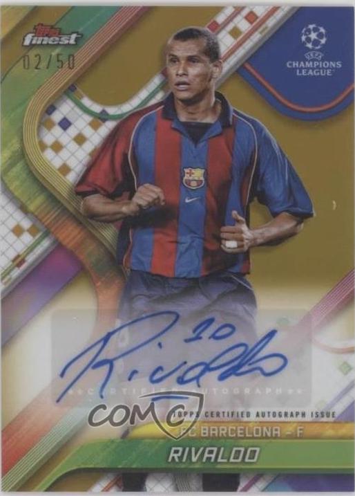 Rivaldo #BA-DO 2024 Topps Finest UEFA Autograph