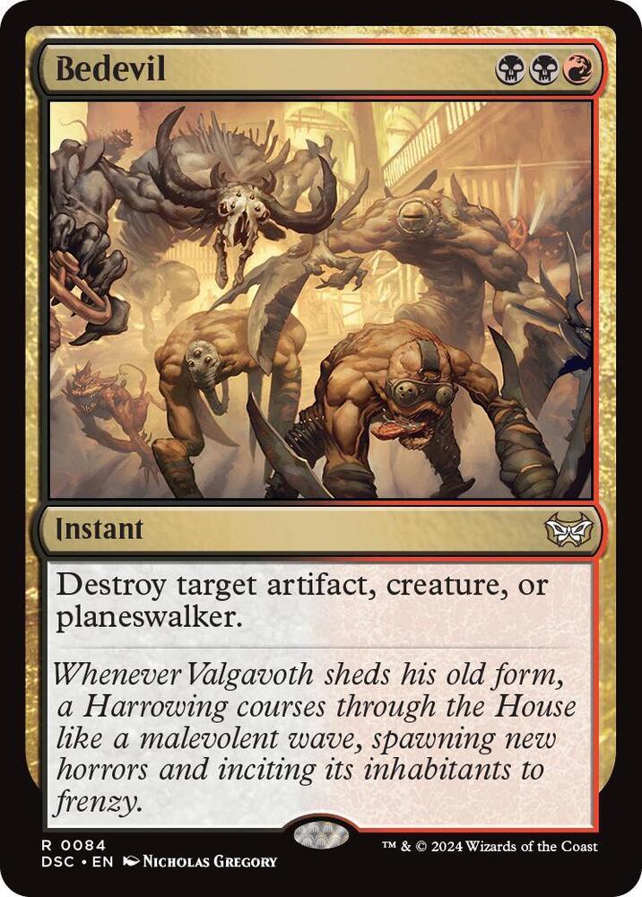 Bedevil #84 Magic Duskmourn: House of Horror Commander