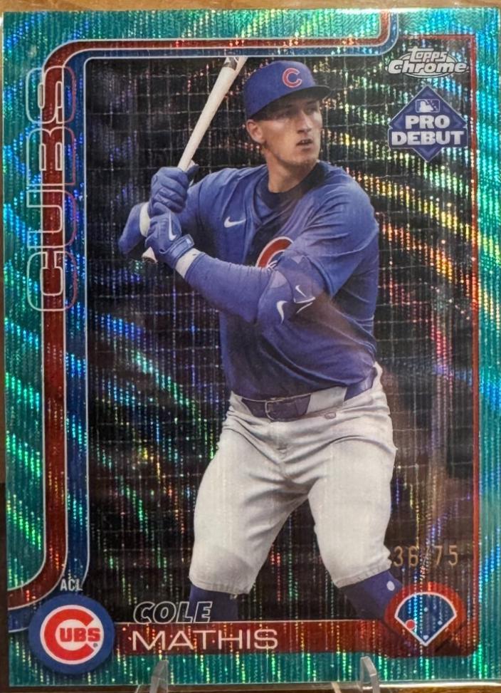 Cole Mathis [Aqua Refractor] #PDC-43 Prices | 2025 Topps Pro Debut ...