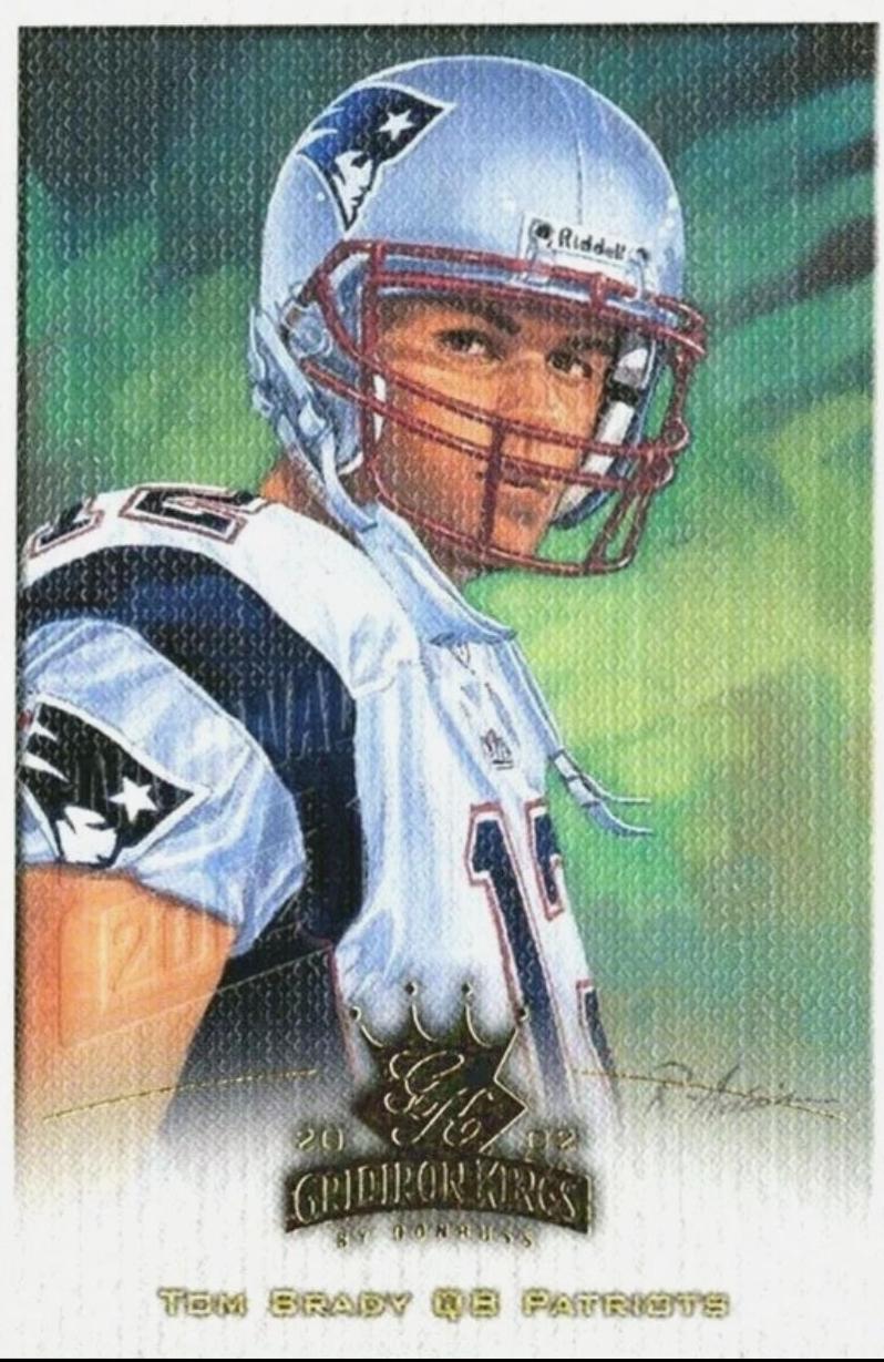 Tom Brady Gridiron Kings #N4 2002 Panini Donruss Gridiron Kings Football