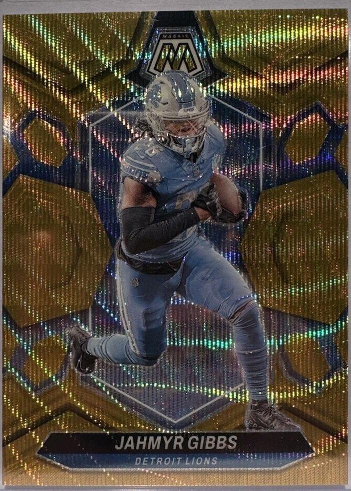 Jahmyr Gibbs [Gold Wave] #73 Prices | 2024 Panini Mosaic