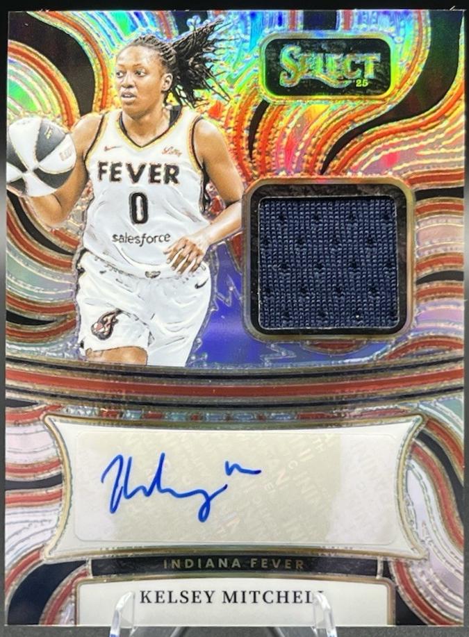Kelsey Mitchell #8 2025 Panini Select WNBA Autographed Memorabilia