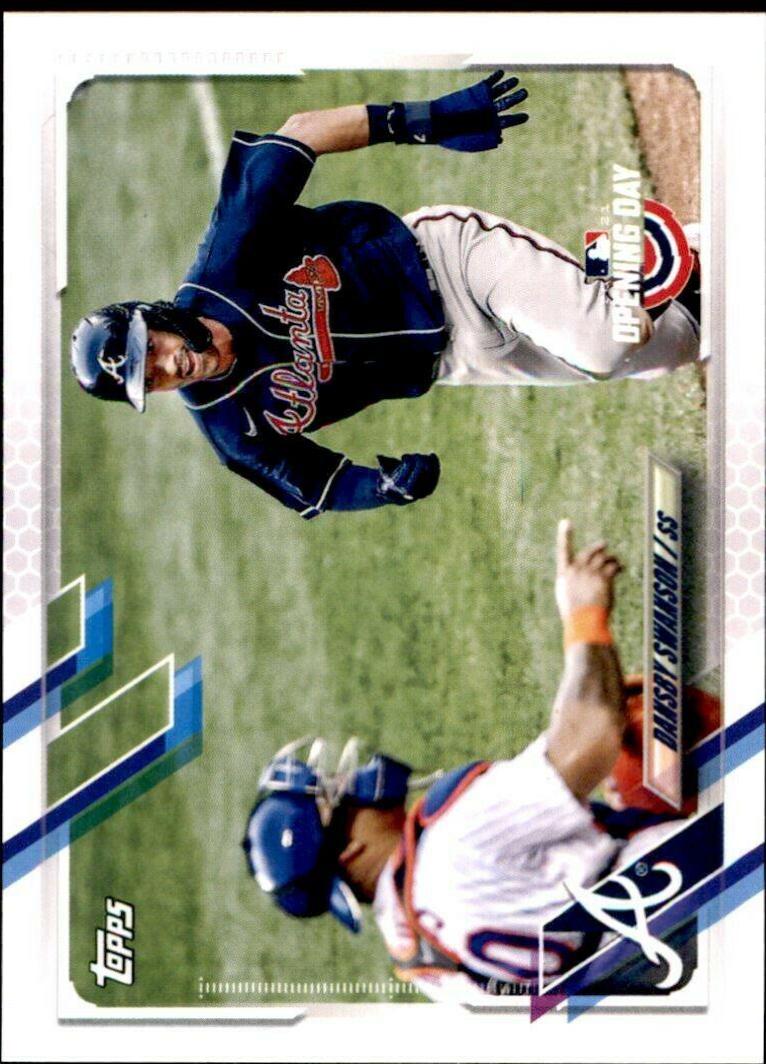 Dansby Swanson #11 Baseball Cards 2021 Topps Opening Day