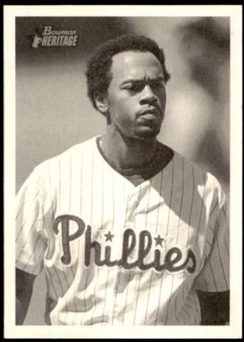 Jimmy Rollins #28 Baseball Cards 2001 Bowman Heritage
