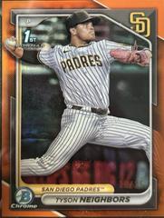 Tyson Neighbors [Orange Refractor] #BDC-51 Baseball Cards 2024 Bowman Draft Chrome Prices