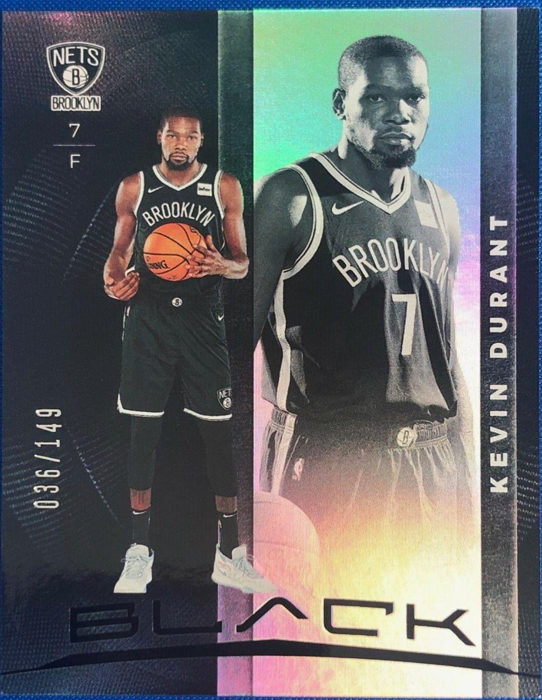 Kevin Durant #6 Basketball Cards 2019 Panini Black