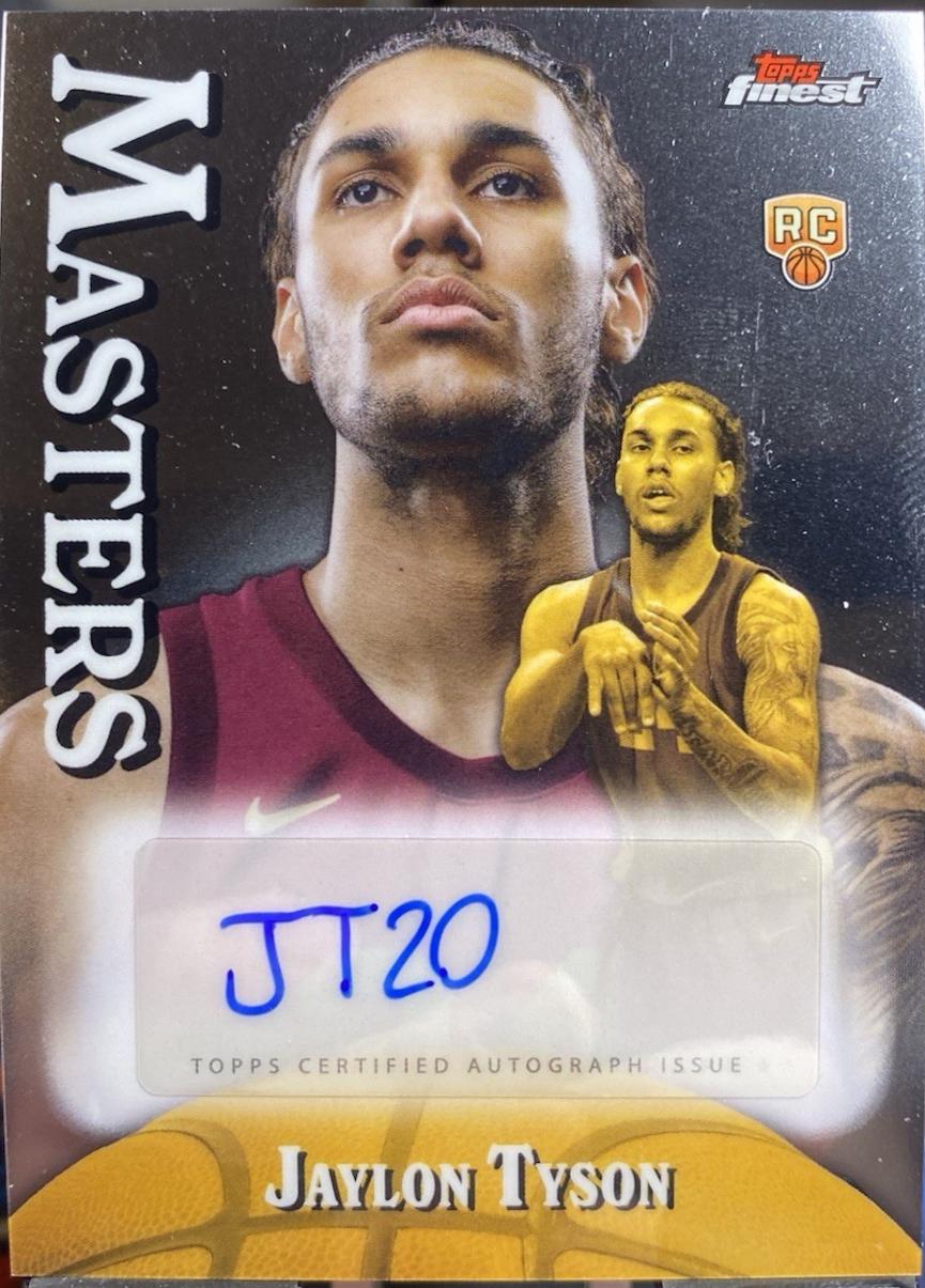Jaylon Tyson #MA-JT 2024 Topps Finest Masters Autograph Basketball