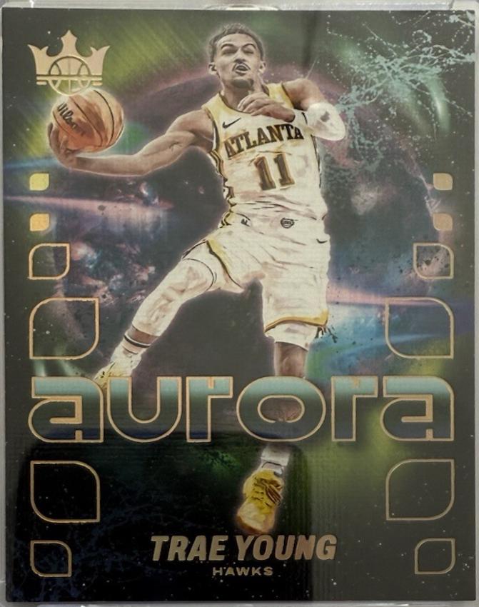 Trae Young #6 Basketball Cards 2024 Panini Court Kings Aurora