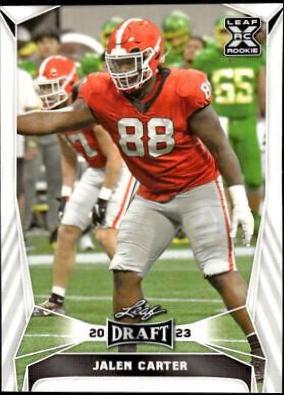 Jalen Carter #52 2023 Leaf Draft Football