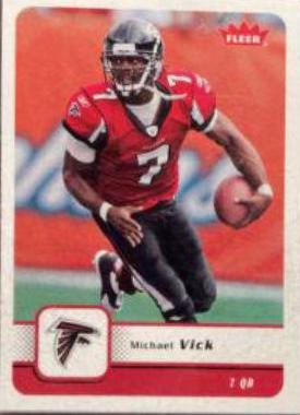 Michael Vick #4 Football Cards 2006 Fleer