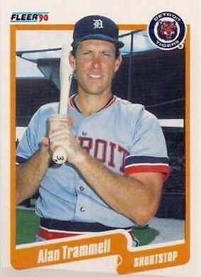 Alan Trammell #617 Baseball Cards 1990 Fleer Canadian
