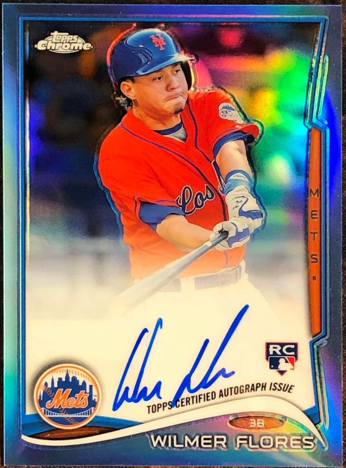 Wilmer Flores [Autograph Blue Refractor] #67