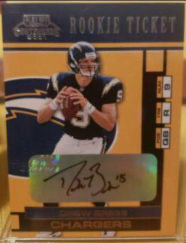 Drew Brees #124 2001 Playoff Contenders Football