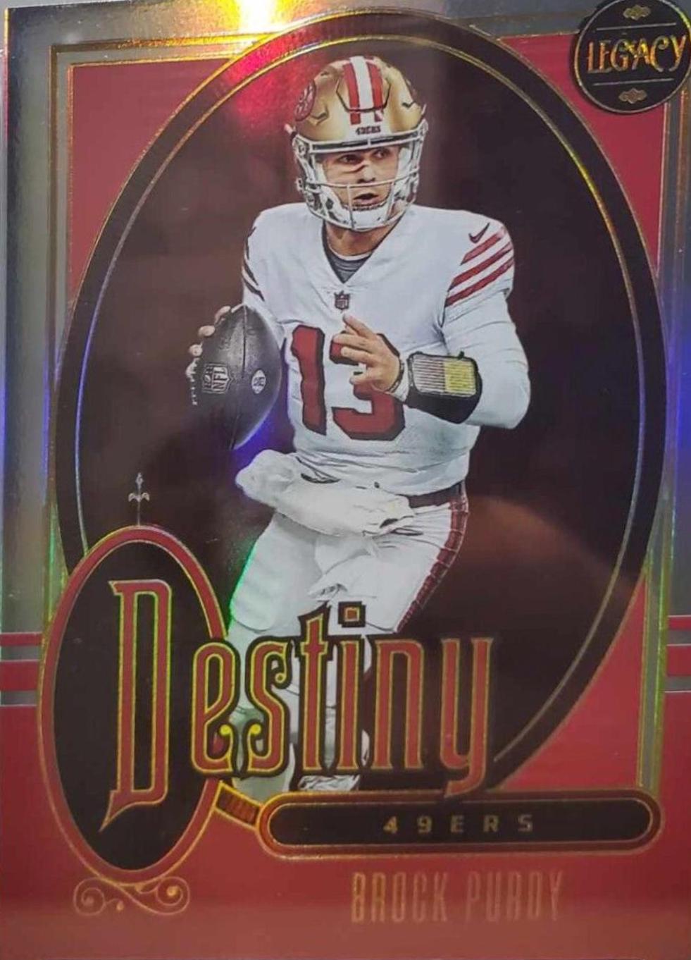 Brock Purdy #DS-16 Football Cards 2023 Panini Legacy Destiny