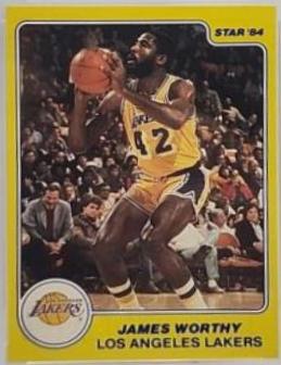 James Worthy #10 Basketball Cards 1983 Star All Rookies
