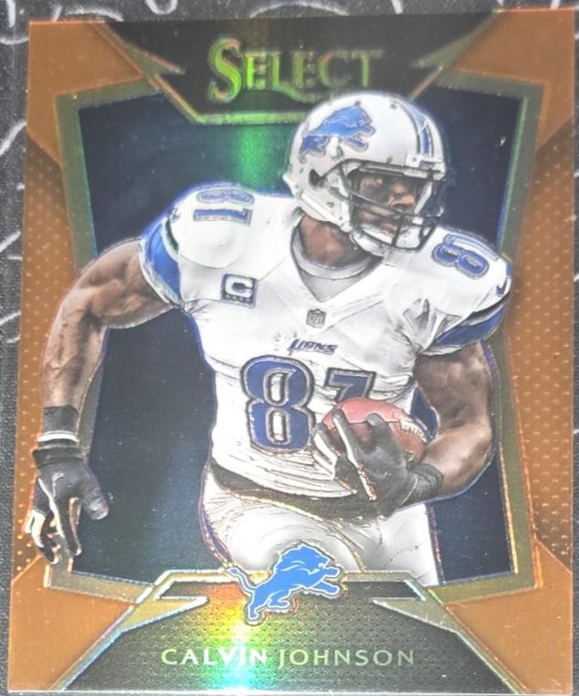 Calvin Johnson [Orange Prizm] #12