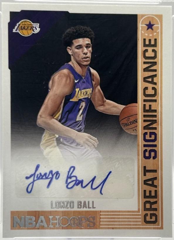 Lonzo Ball #GS-LBL 2017 Panini Hoops Great Significance Basketball