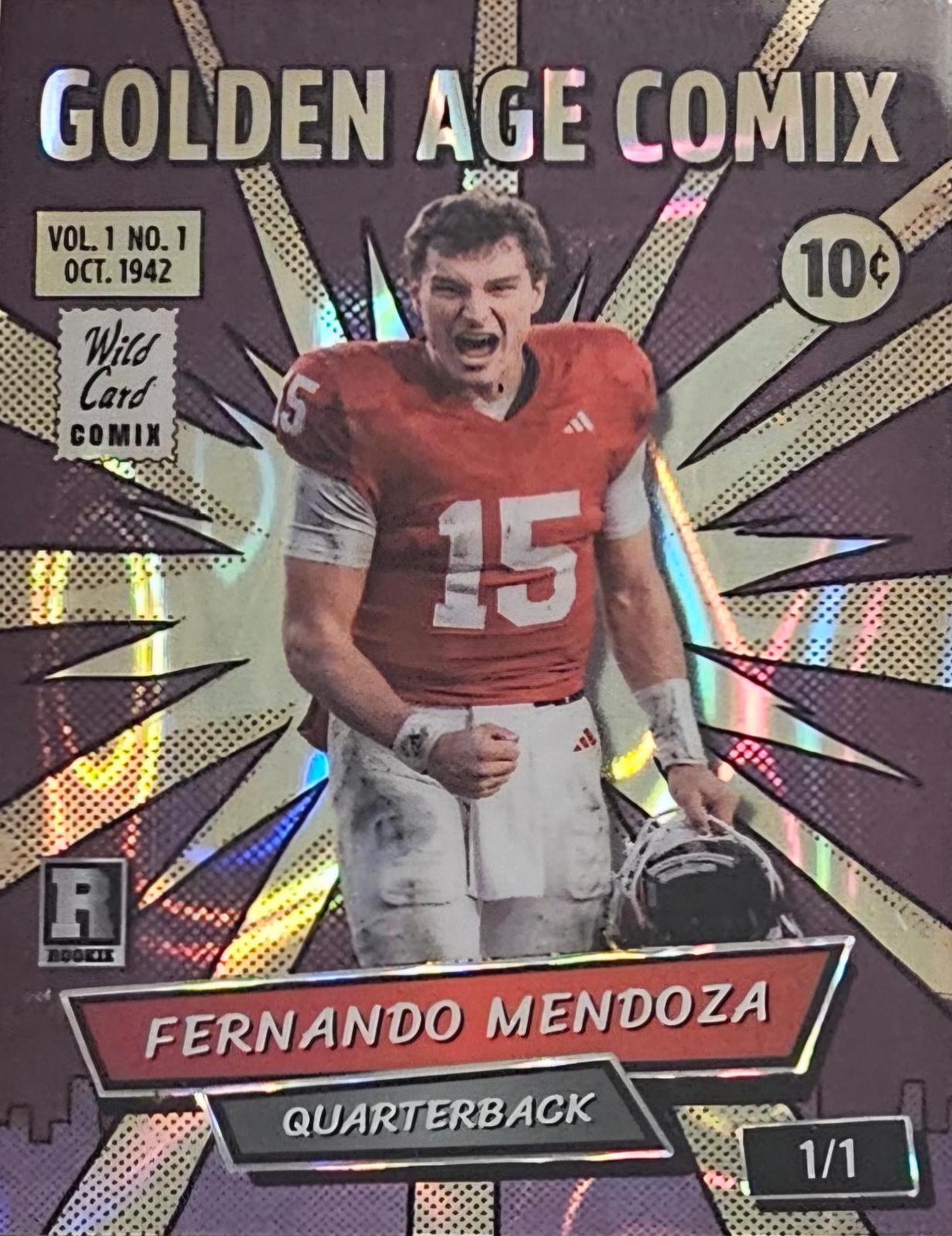 Fernando Mendoza #JGACGR02-FM08 2026 Wild Card Mega Mix Mendoza Football