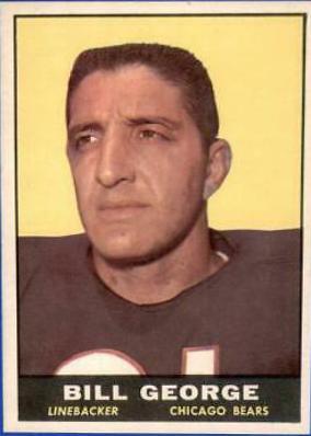 Bill George #16 Football Cards 1961 Topps