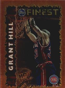 Grant Hill #HS2 Basketball Cards 1995 Finest Hot Stuff