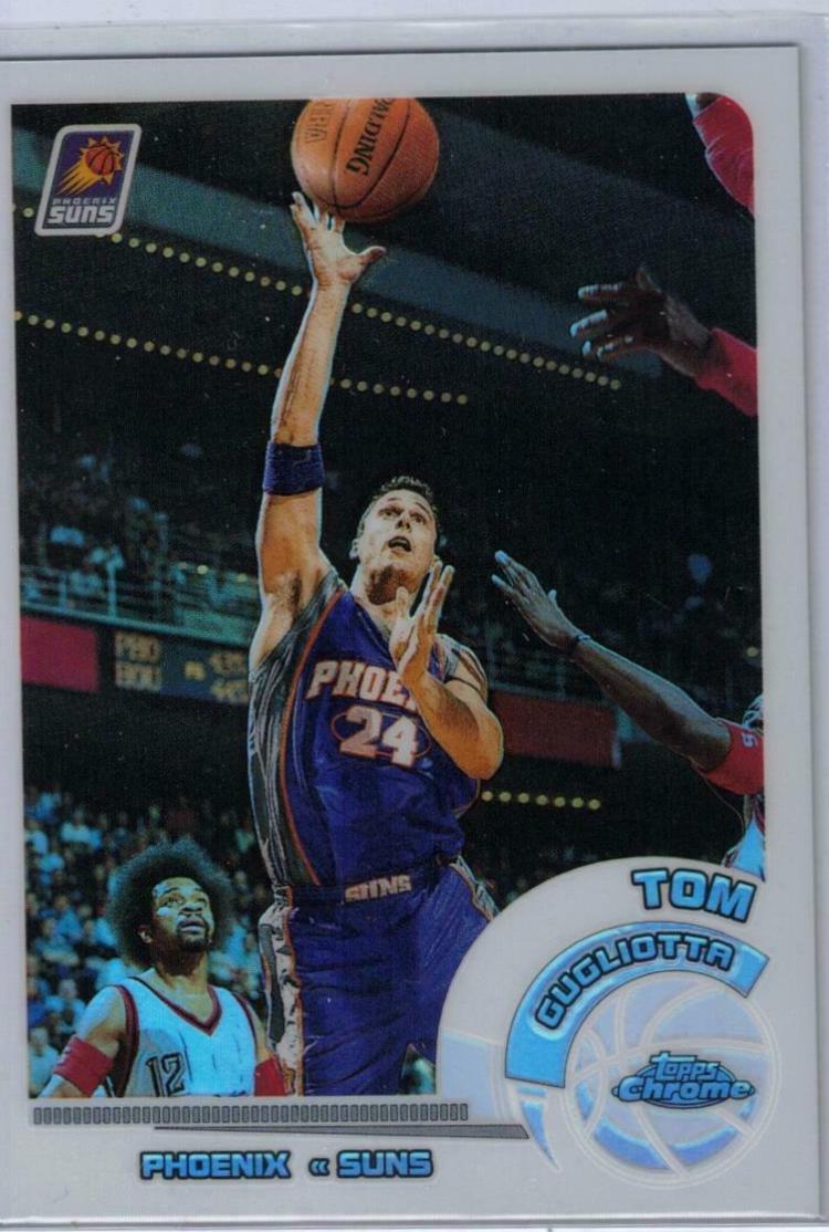 Tom Gugliotta White Refractor #4 Basketball Cards 2002 Topps Chrome