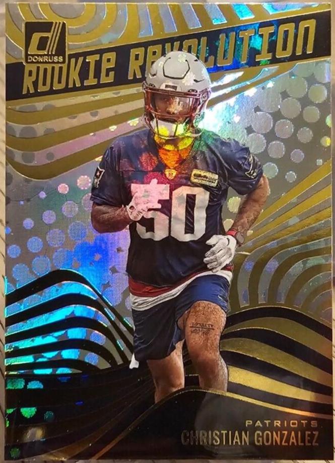 Christian Gonzalez #RR-13 Football Cards 2023 Panini Donruss Rookie Revolution