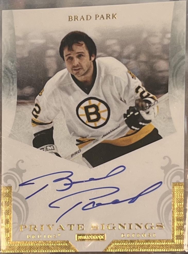 Brad Park #BP1 2011-12 Panini Pinnacle Hockey Private Signings