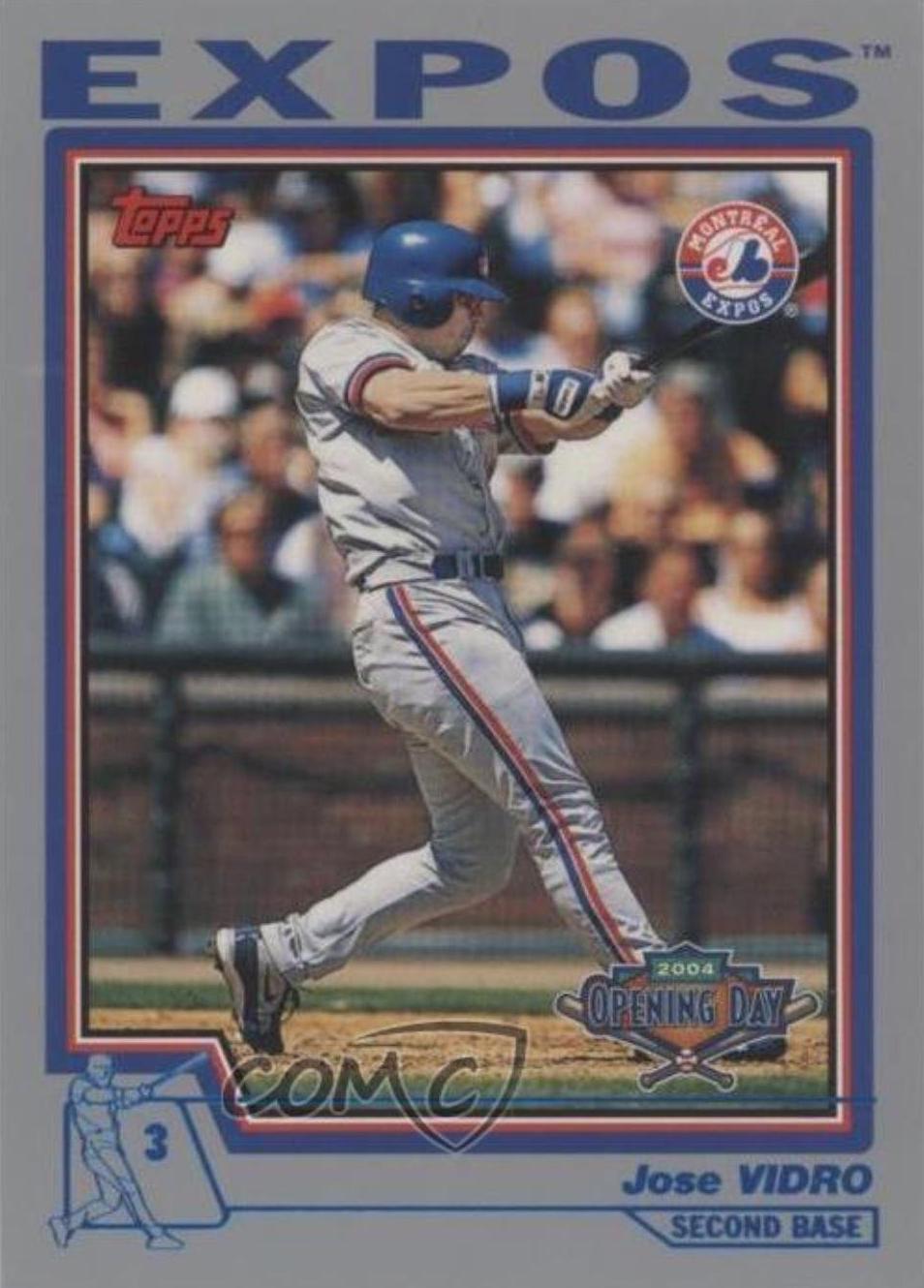 Jose Vidro #42 Baseball Cards 2004 Topps Opening Day