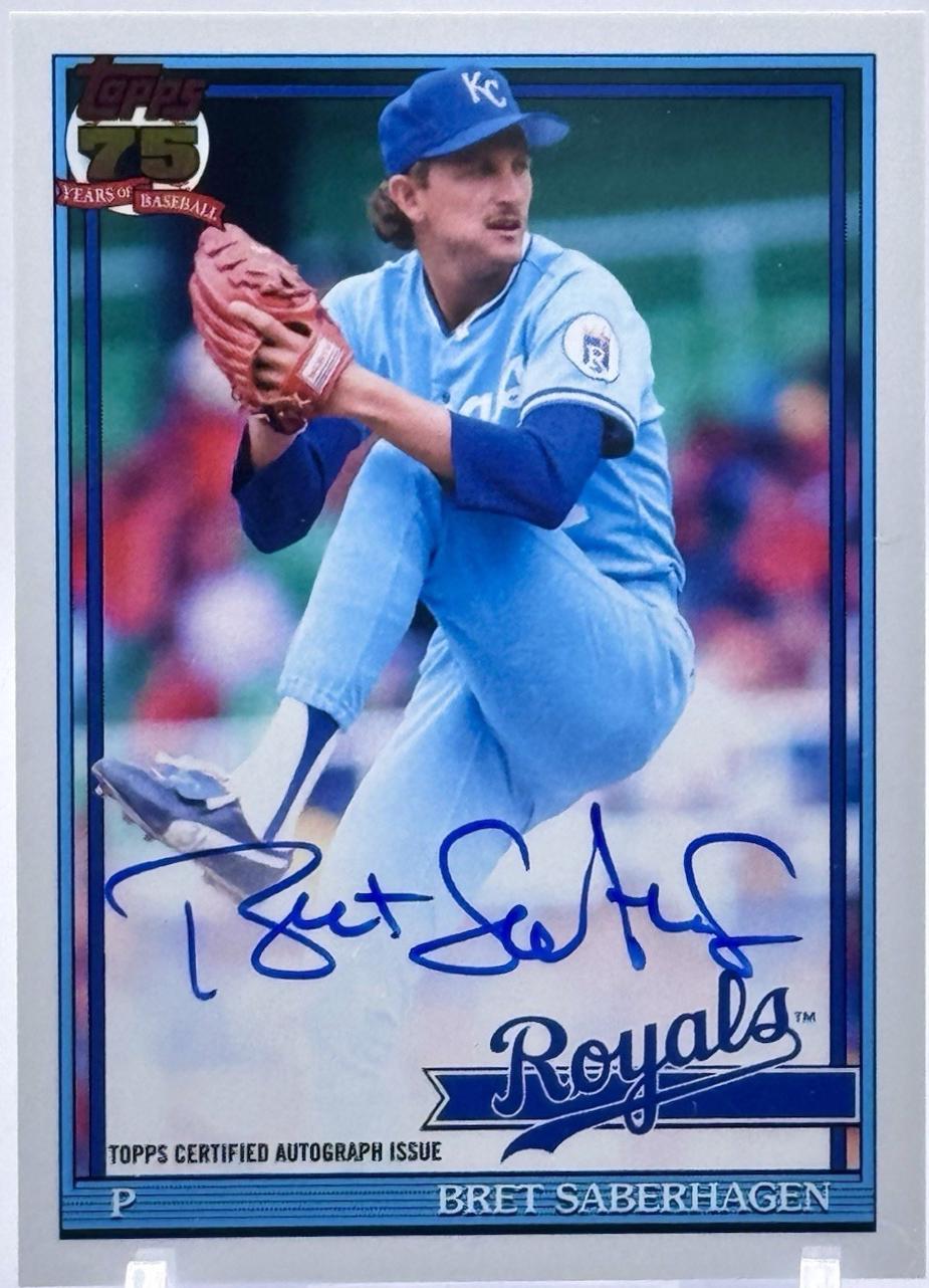 Bret Saberhagen #91B2-BSA 2026 Topps Series 2 1991 Autograph Baseball