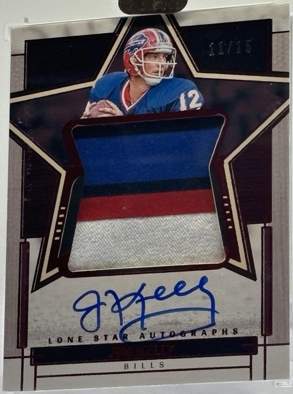 Jim Kelly [Red Lone Star Autograph] #96